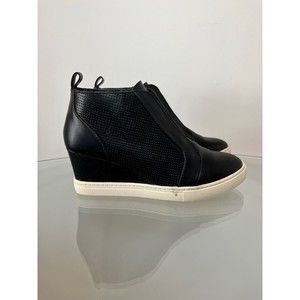 Black Ankle Wedge Booties